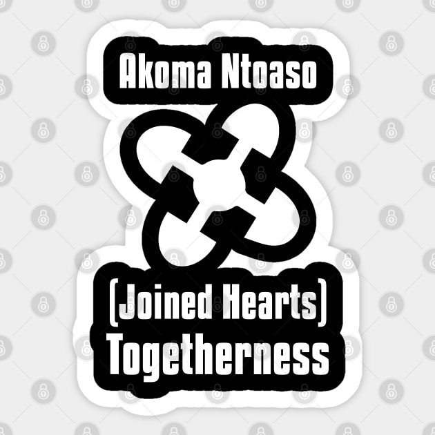 Akoma Ntoso | Adinkra Symbol | African | African American | Black Lives Sticker by UrbanLifeApparel
